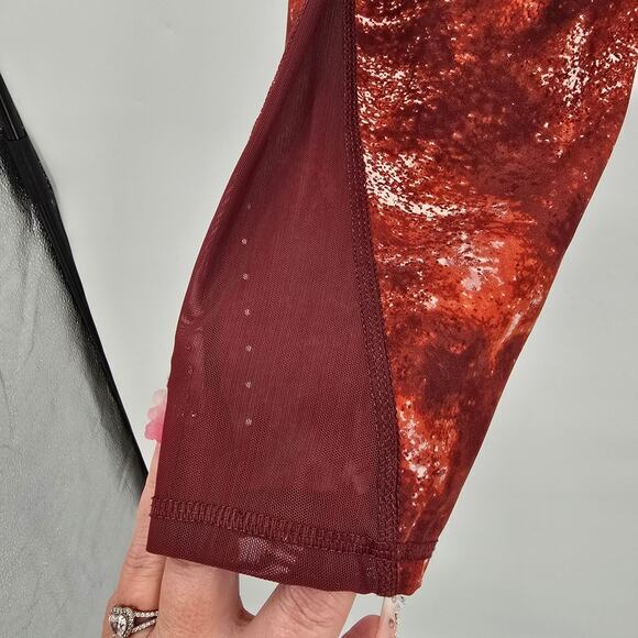 All In Motion Women's Perforated Mesh Leg Opening Active Leggings Orange XXL‎ - Picture 7 of 9